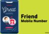 friend Mobile Number