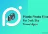 How to use the Picnic Photo Filter For Dark app.