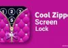 Diamond Zipper Lock Screen app.