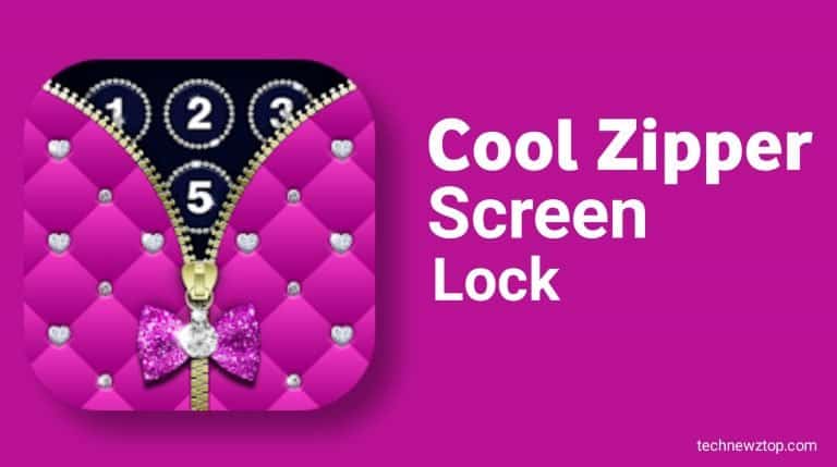 Diamond Zipper Lock Screen app.