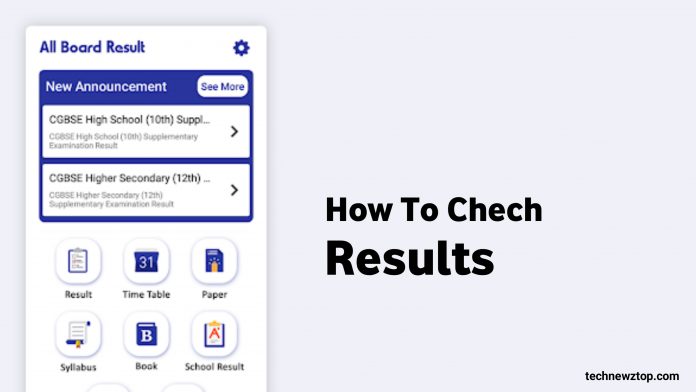 How to Check 10th & 12th Result