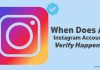 When does an Instagram account verify happen