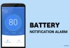 Full Battery Notifies Alarm