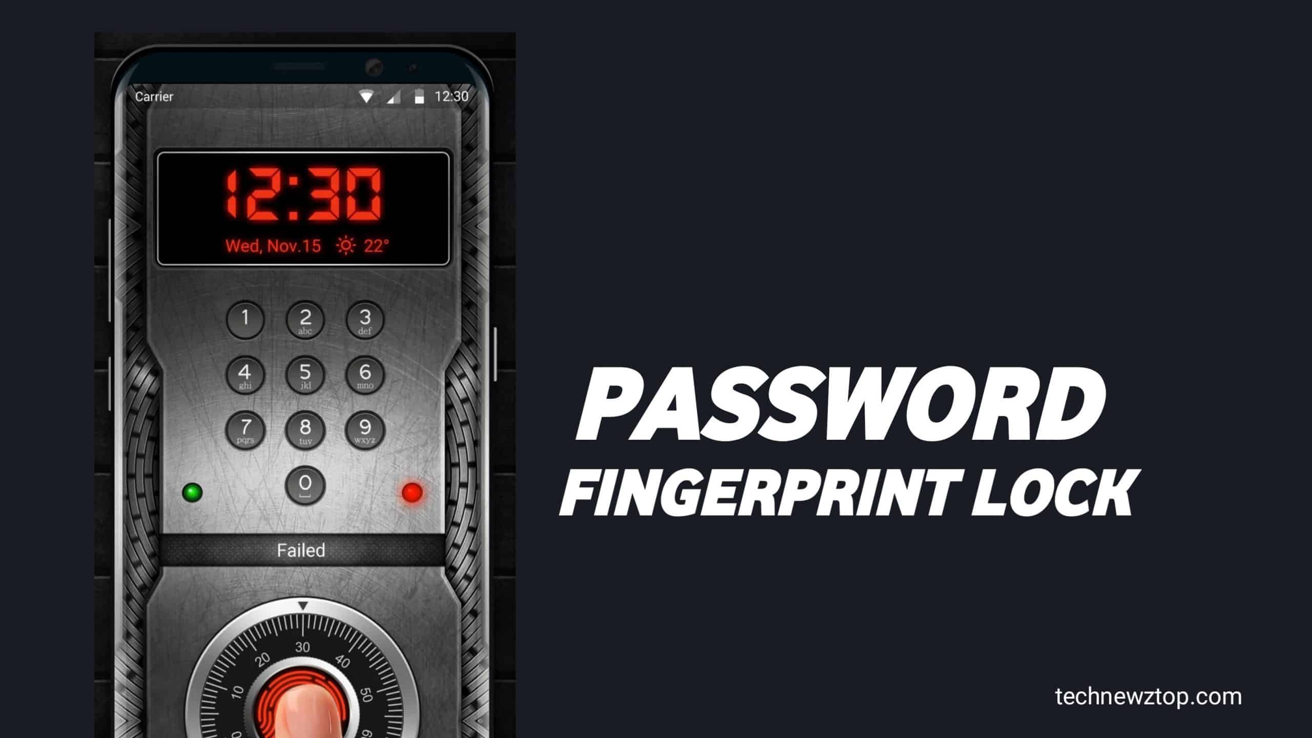 Password Fingerprint Stylish Lock Screen for Prank.