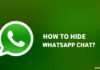 How to Hide WhatsApp chat