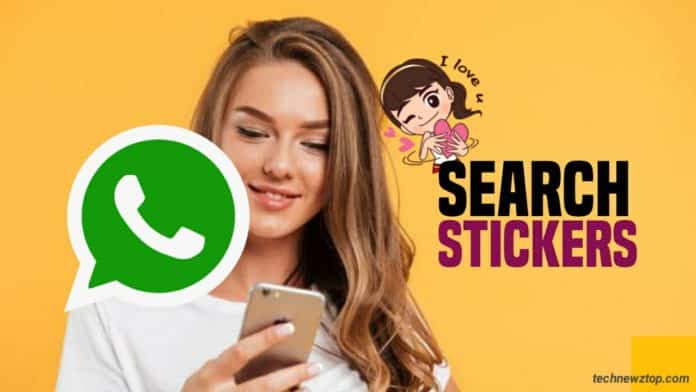 WhatsApp Testing Sticker Search image credit by hogatoga