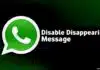 Disable Disappearing Message