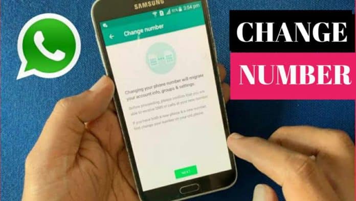 How to change WhatsApp phone number