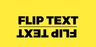 How to use Flip text